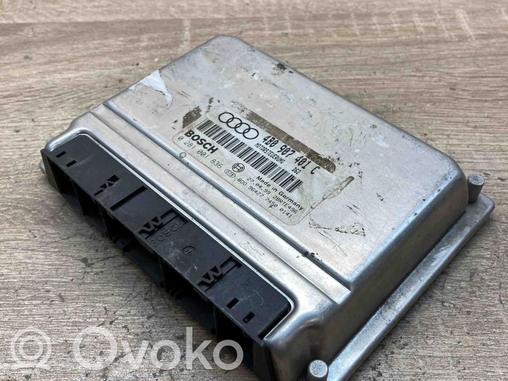 Engine control unit/module ECU   4B0907401C,0281001836,VAG