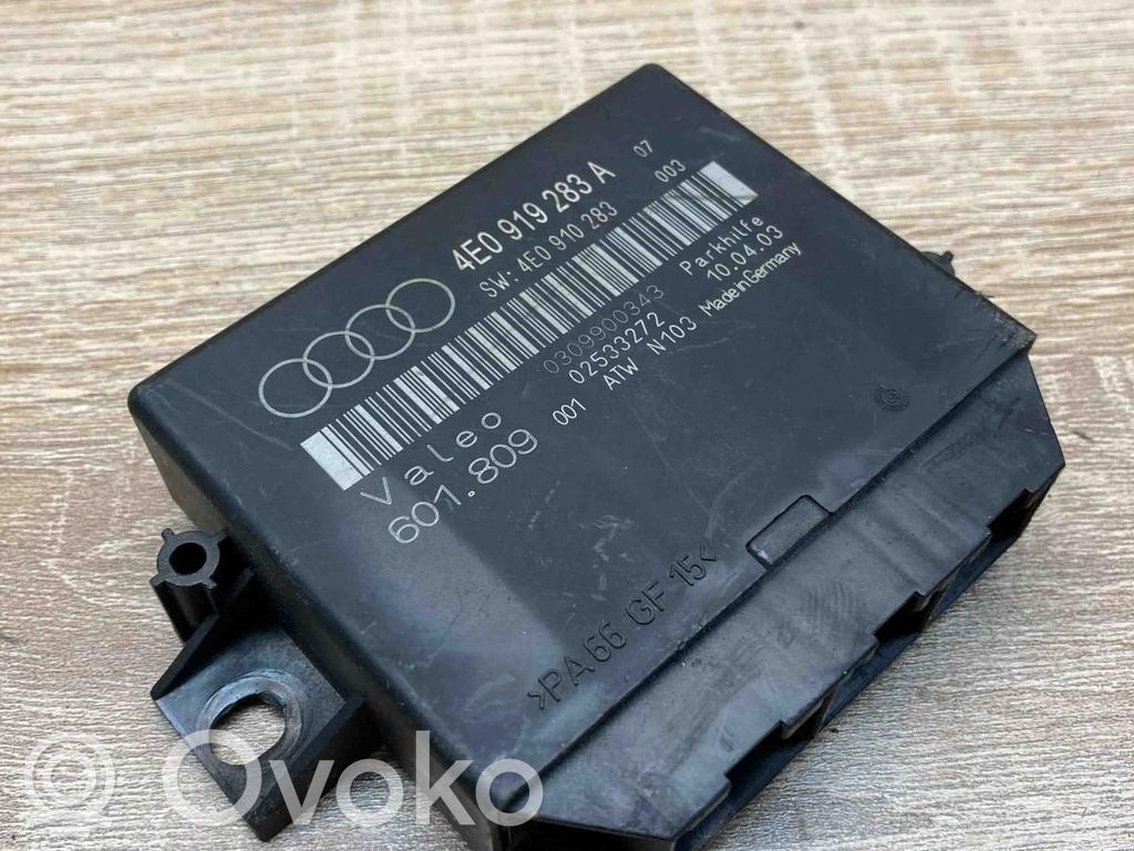 Audi A8 S8 D3 4E Unitate/modul de comandă parcare PDC 