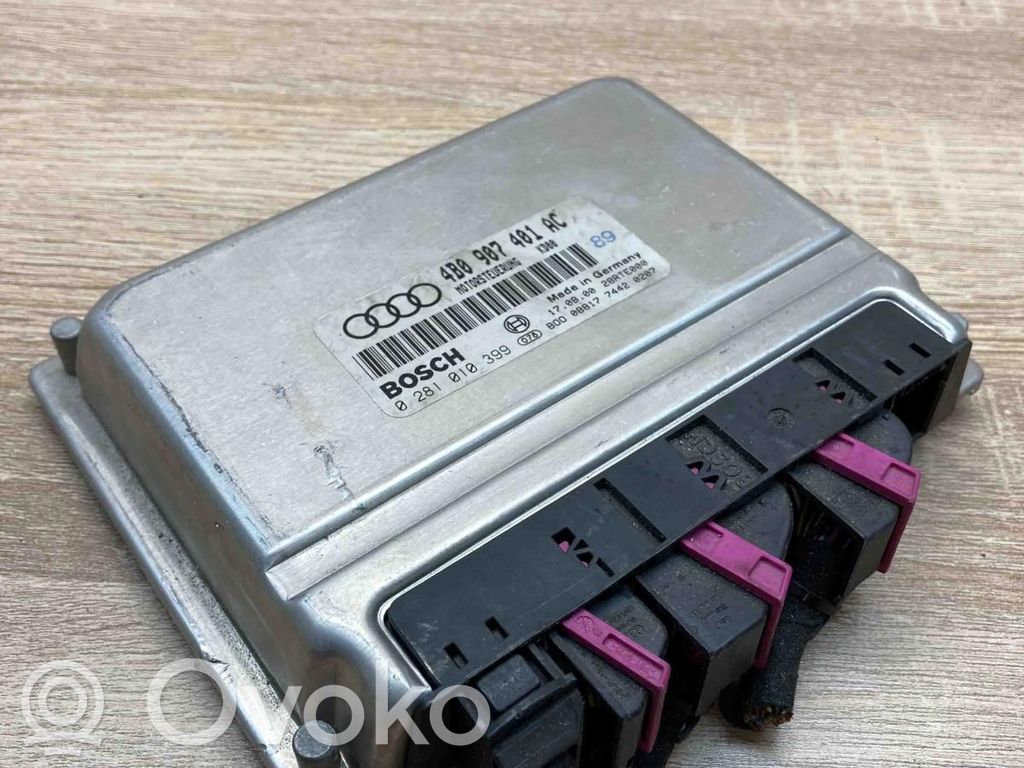 Engine control unit/module ECU   4B0907401AC,0281010399