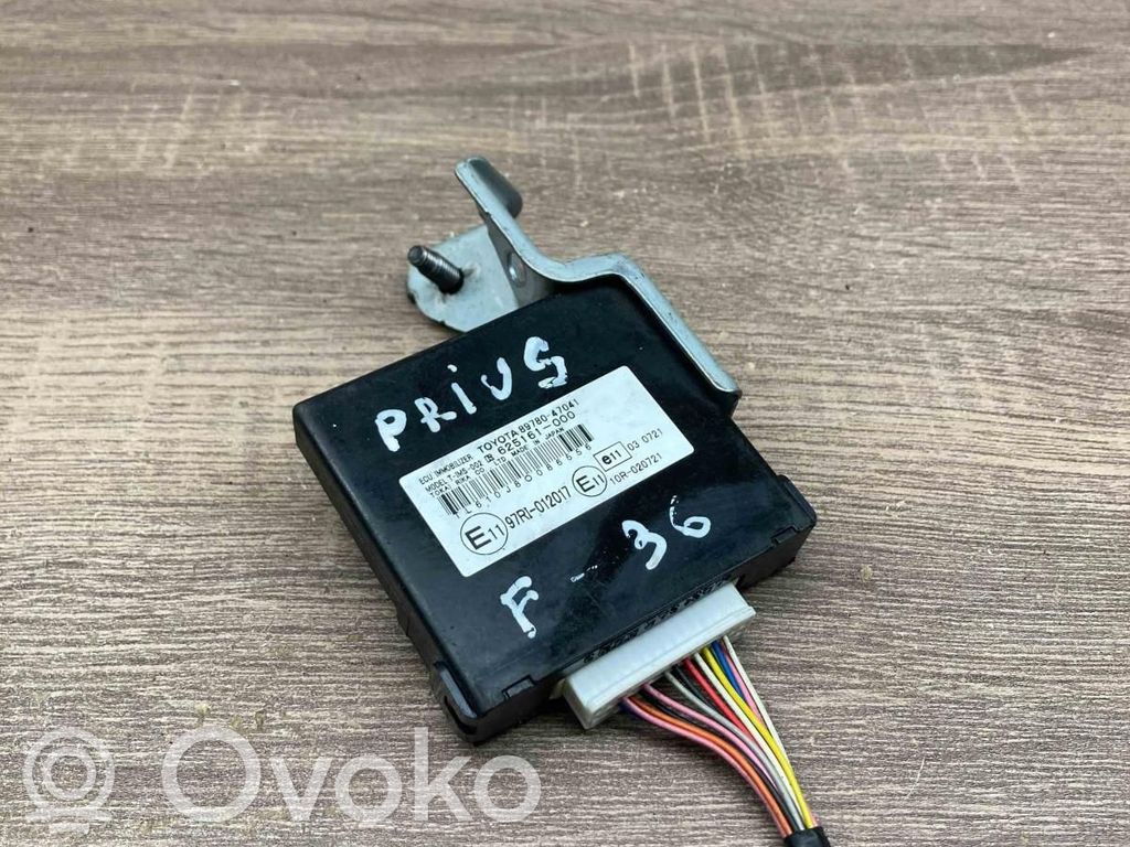 Toyota Prius (XW20) Unitate/modul comandă imobilizator 