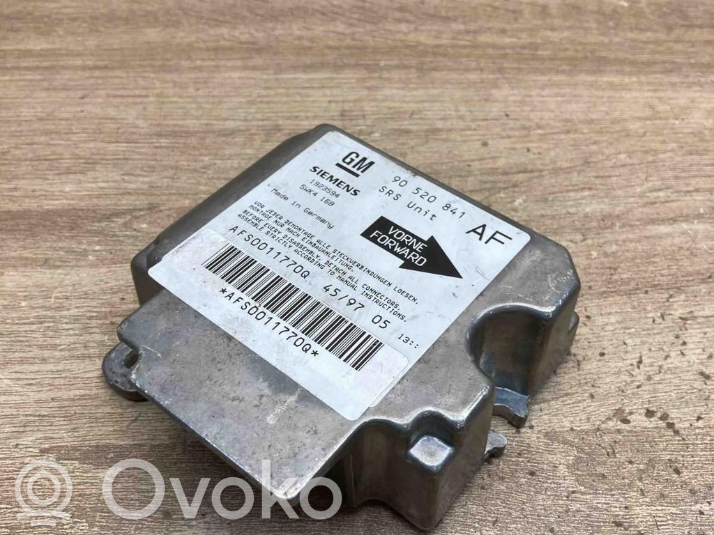 Opel Astra G Unitate/modul de comandă airbaguri 