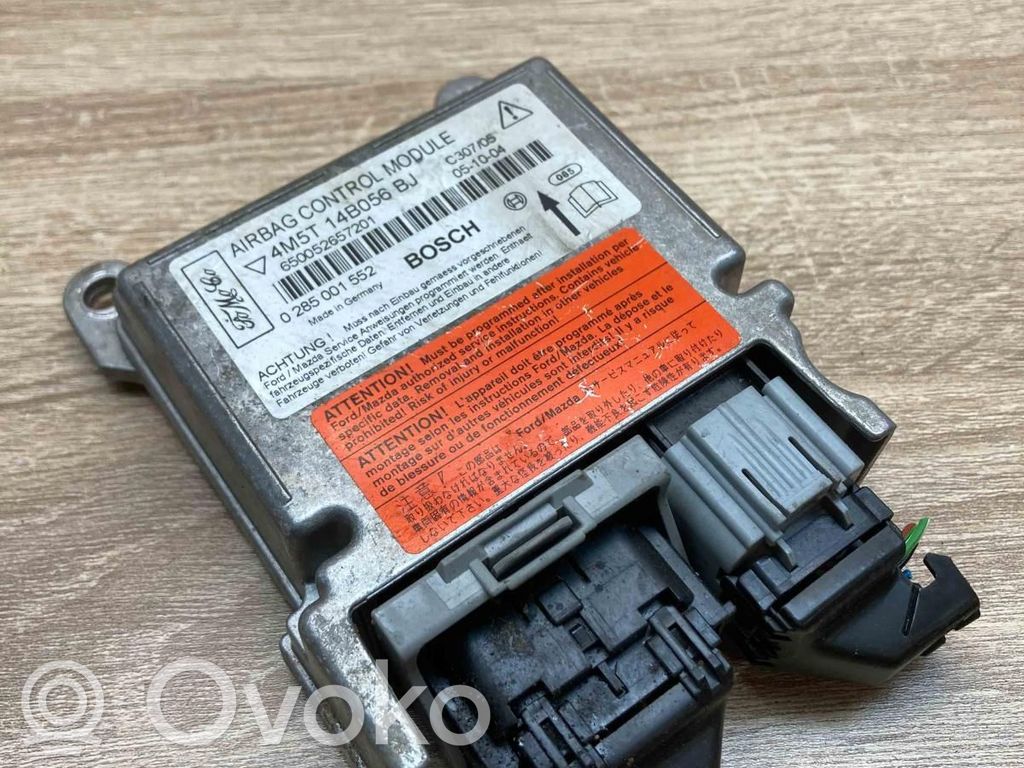 Centralina/modulo airbag   4M5T14B056BJ,0285001552,WITHPLUG