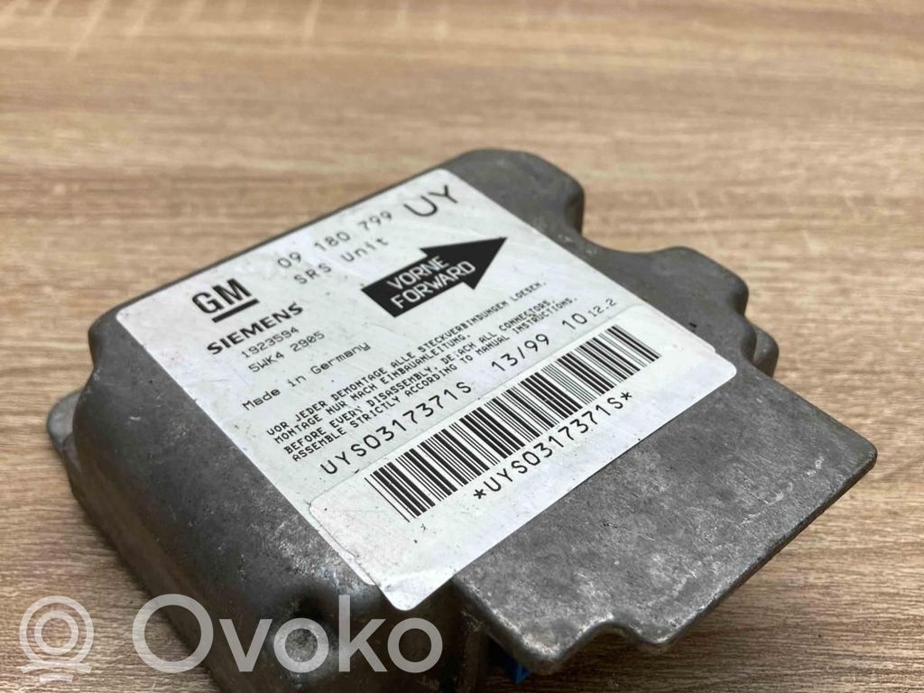 Opel Astra G Sterownik / Moduł Airbag 