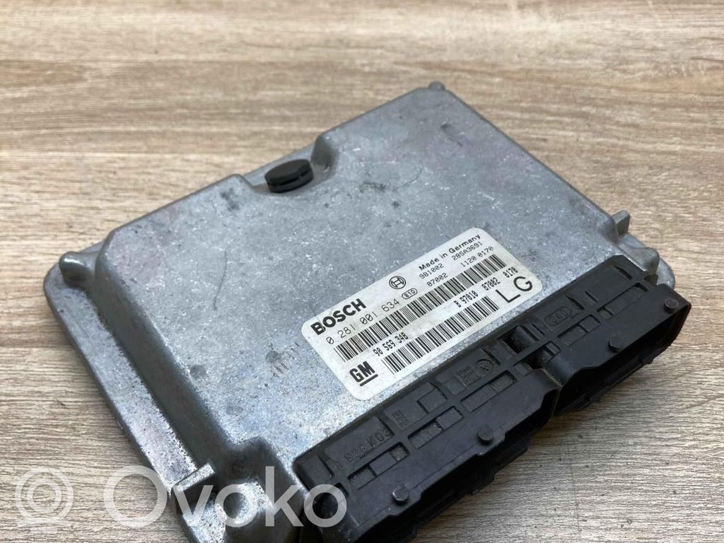 Engine control unit/module ECU   90569348,0281001634,USED