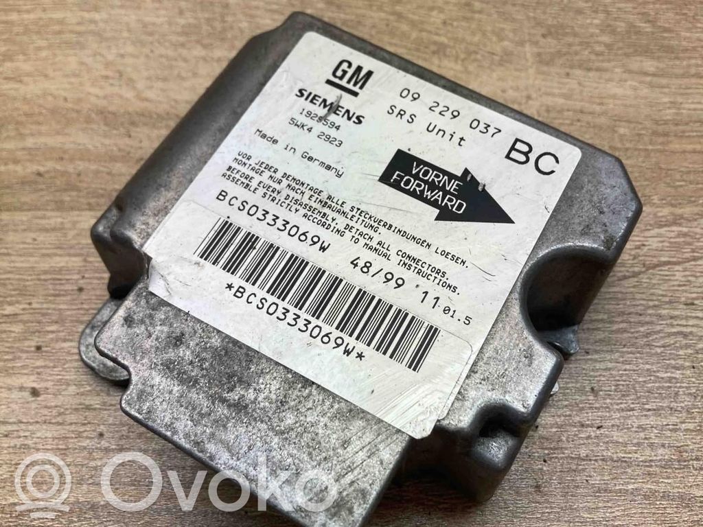 Opel Vectra B Centralina/modulo airbag 