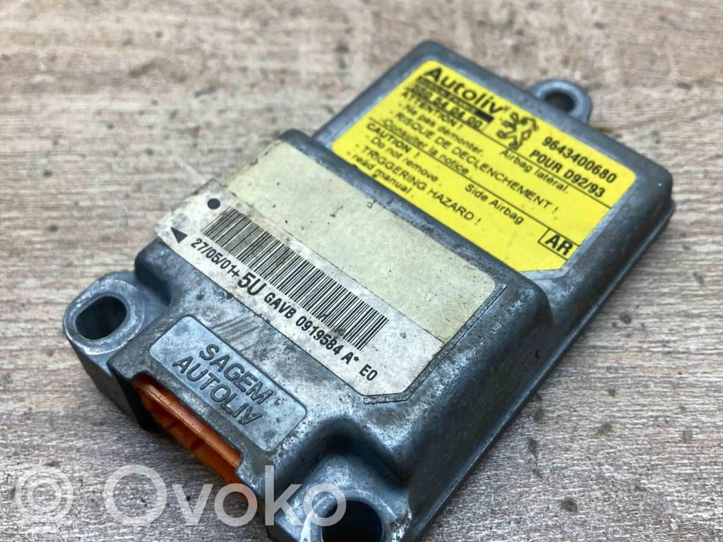 Peugeot 406 Unitate/modul de comandă airbaguri 