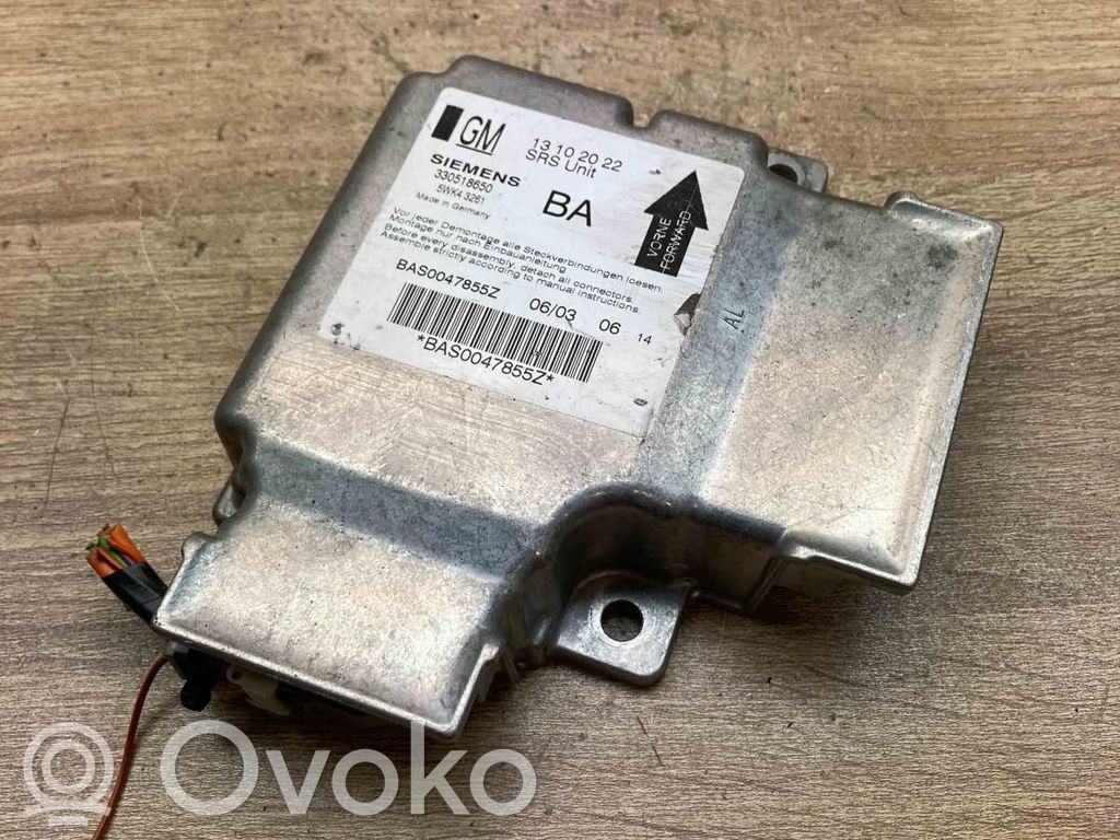 Opel Vectra C Centralina/modulo airbag