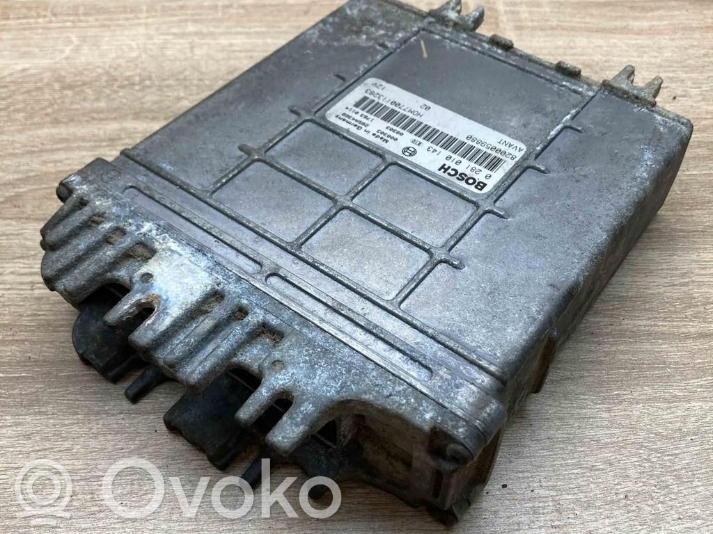 Engine control unit/module ECU   8200059880,0281010143