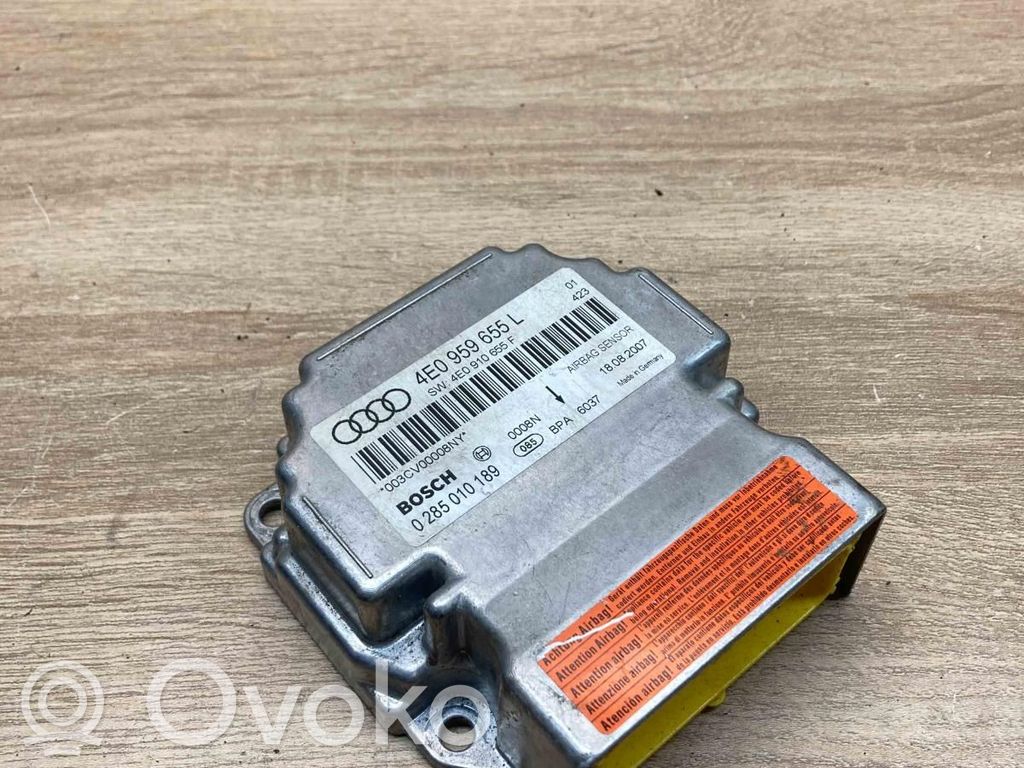 Audi A8 S8 D3 4E Airbag control unit/module 