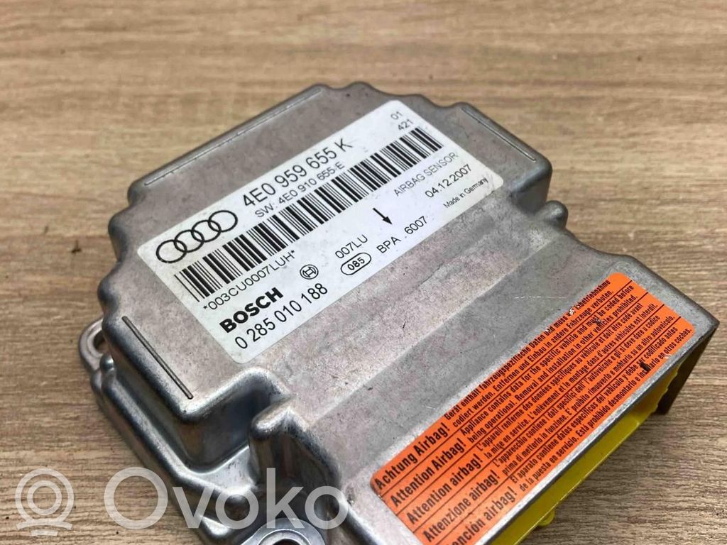 Module de contrôle airbag   4E0959655K,0285010188