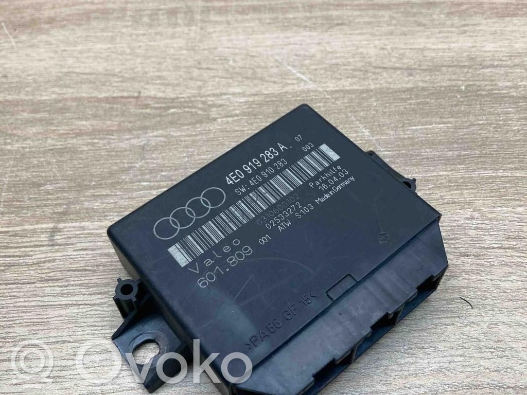 Audi A8 S8 D3 4E Unitate/modul de comandă parcare PDC 