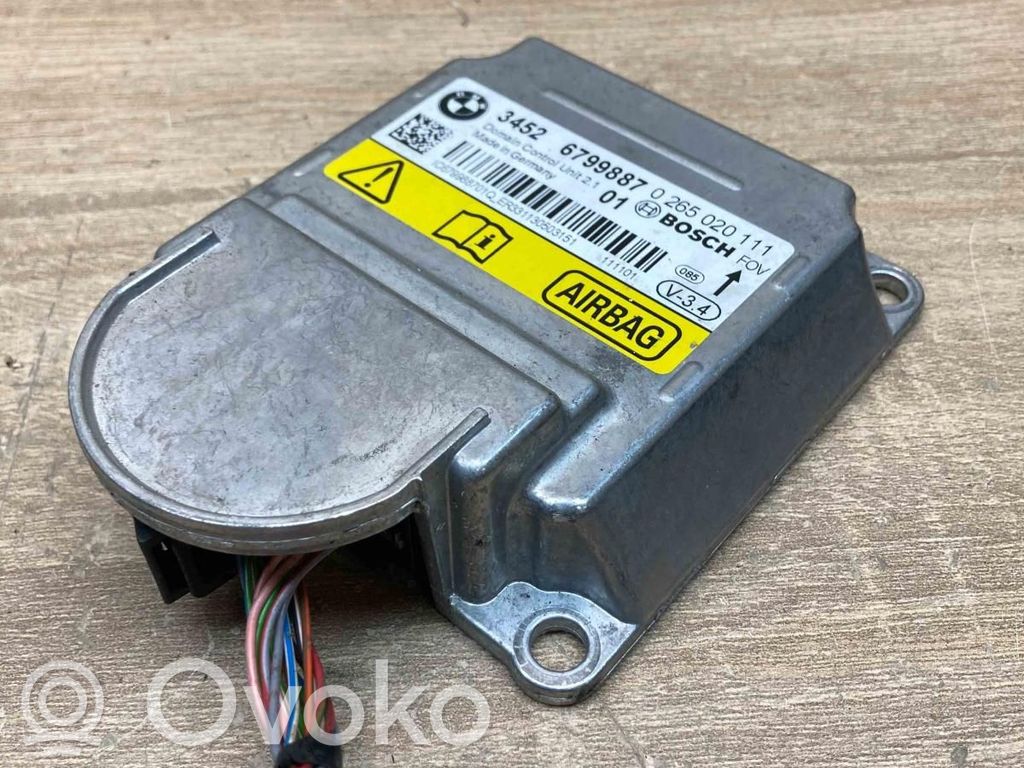BMW 5 F10 F11 Unitate/modul de comandă airbaguri 