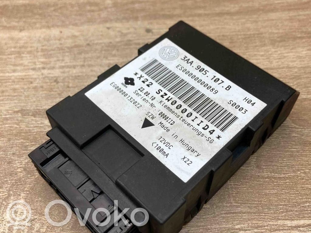 Volkswagen PASSAT B7 Module de commande marche/arrêt 