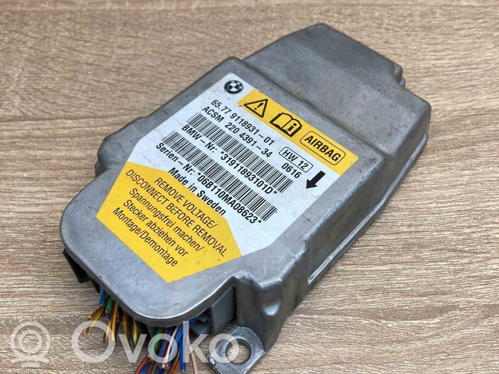 Module de contrôle airbag   9118931,220439134,WITHPLUG