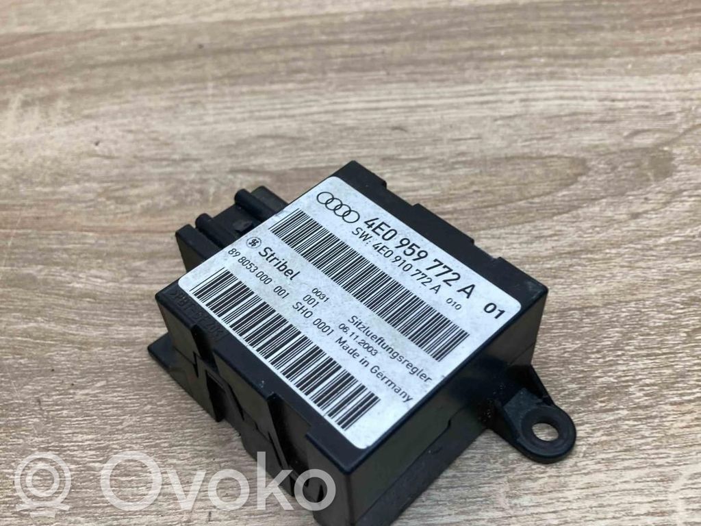 Audi A8 S8 D3 4E Modulo di controllo sedile 