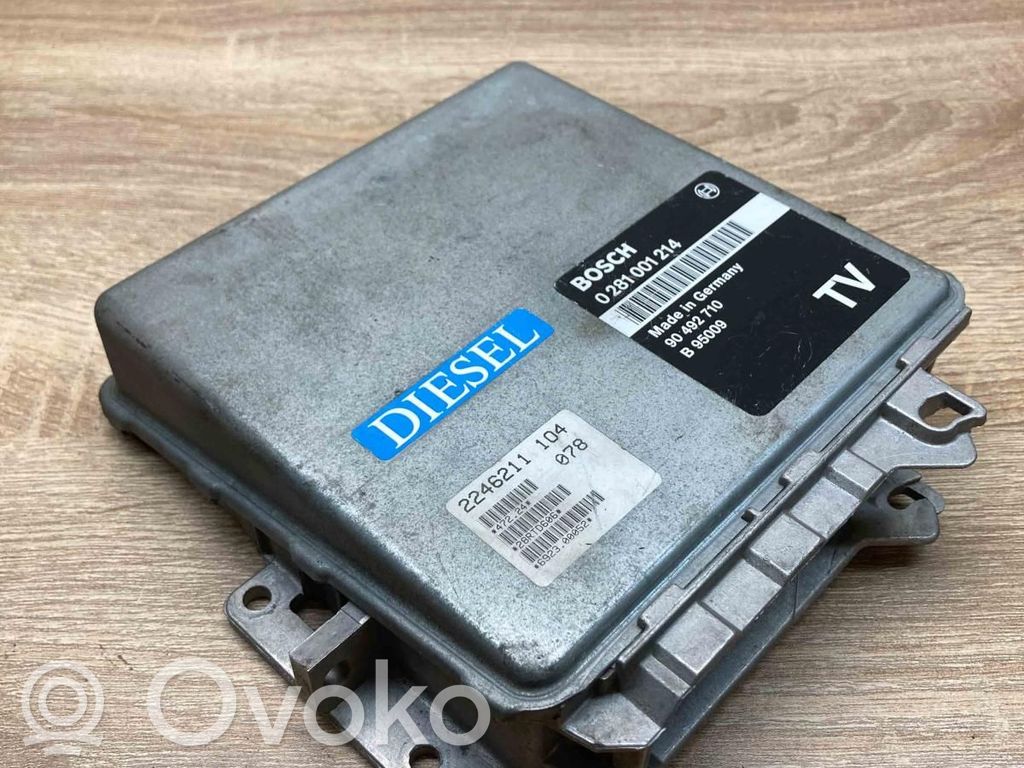 Engine control unit/module ECU   90492710,0281001214