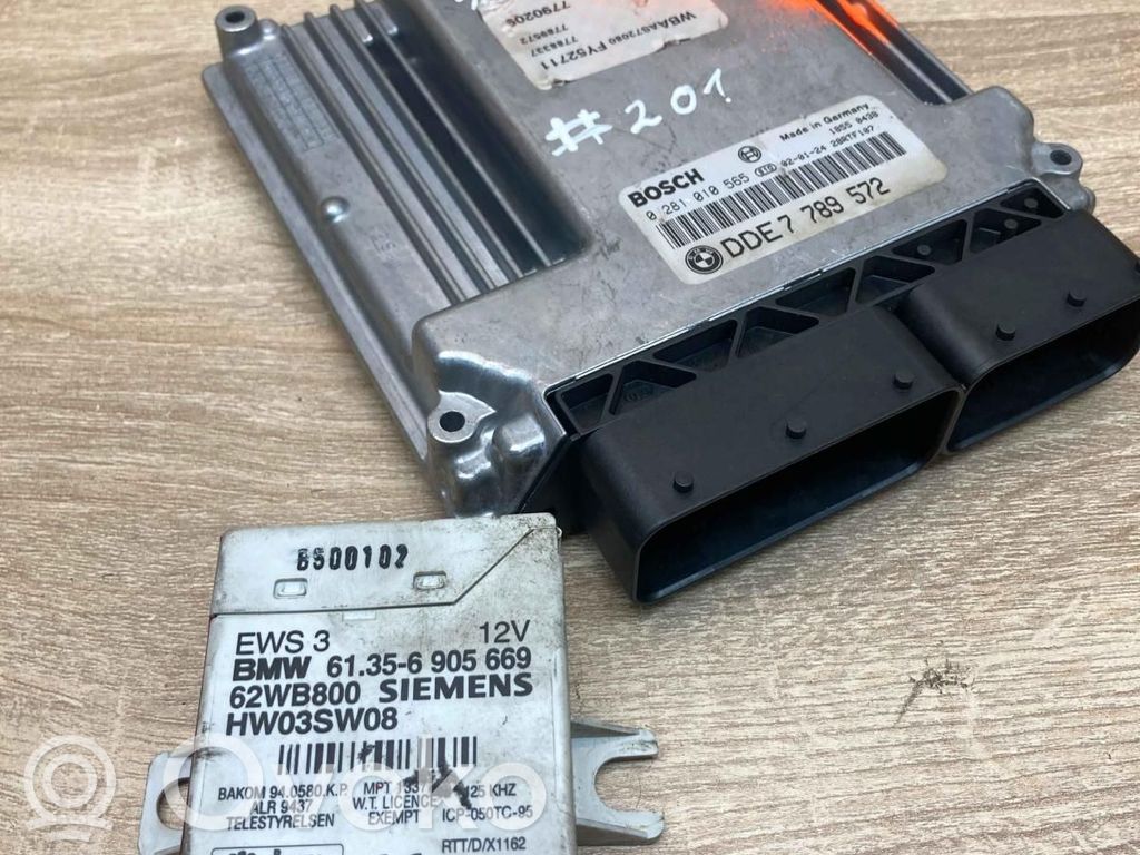 BMW 3 E46 Engine ECU kit and lock set 