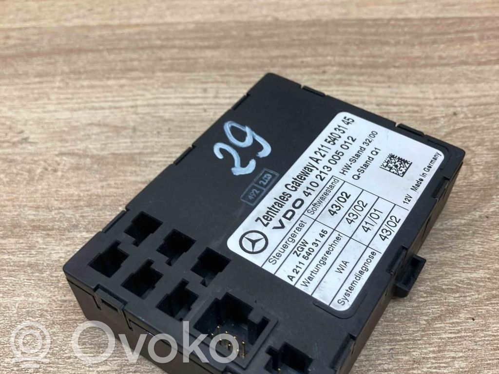 Módulo de control Gateway   A2115403145,410213005012