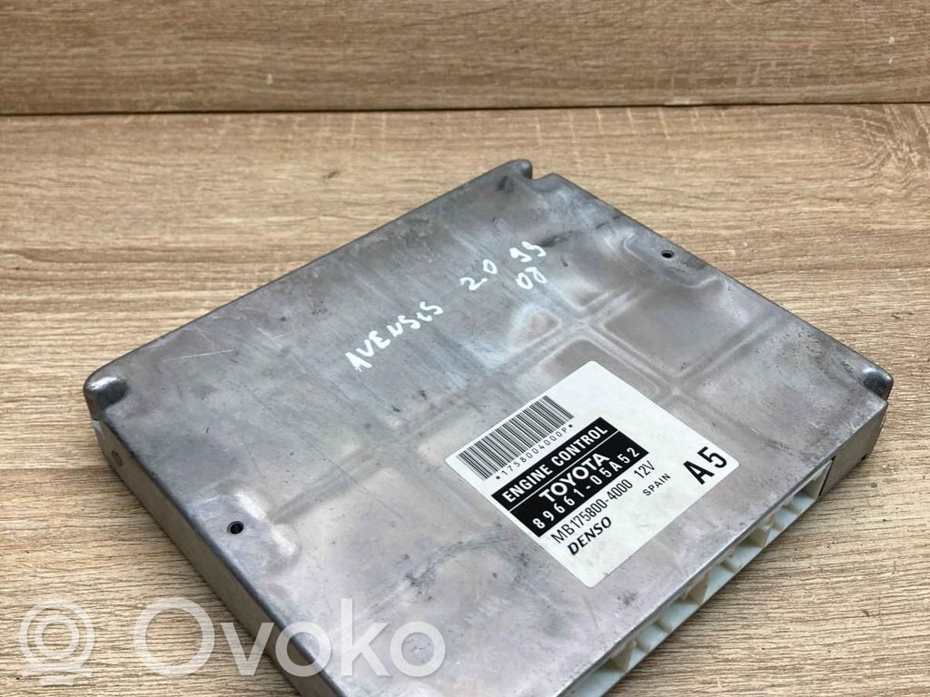 Toyota Avensis T250 Unitate control motor/modul ECU