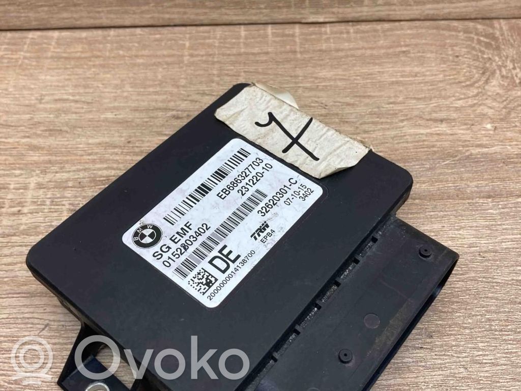 BMW 3 F30 F35 F31 Modul de control frână de mână 