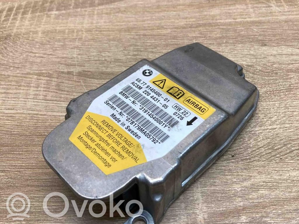 Module de contrôle airbag   9145400,2204431