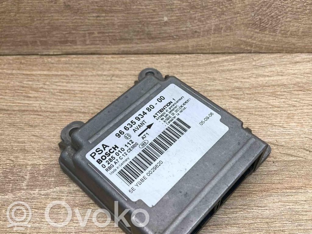 Peugeot 207 Unitate/modul de comandă airbaguri 