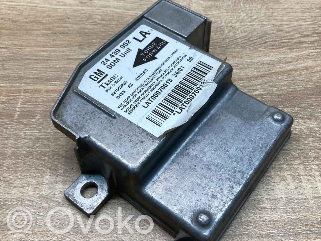 Opel Corsa C Centralina/modulo airbag 