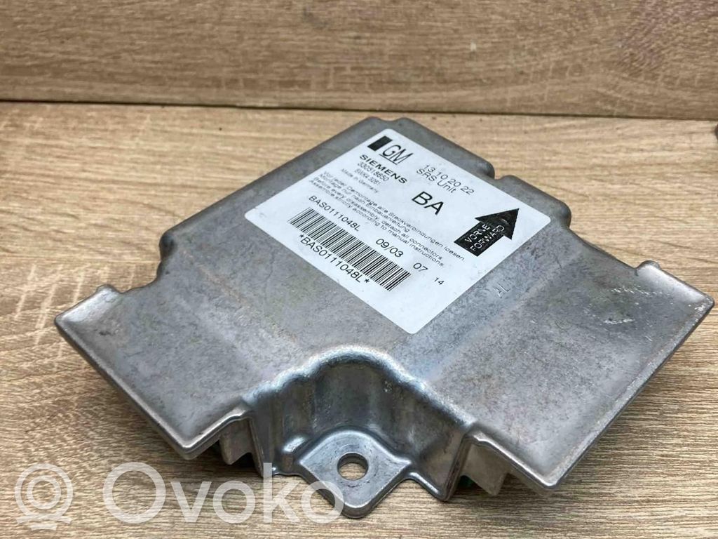 Opel Vectra C Unitate/modul de comandă airbaguri 