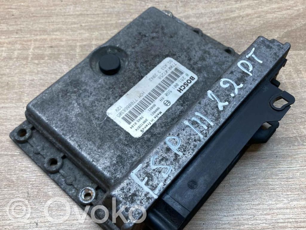 Engine control unit/module ECU   7700868305,0281001590