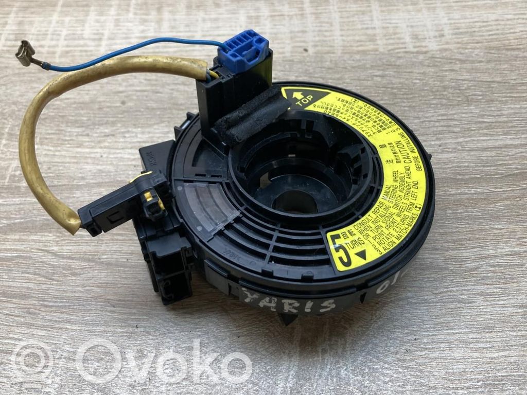 Toyota Yaris Bague collectrice/contacteur tournant airbag (bague SRS) 