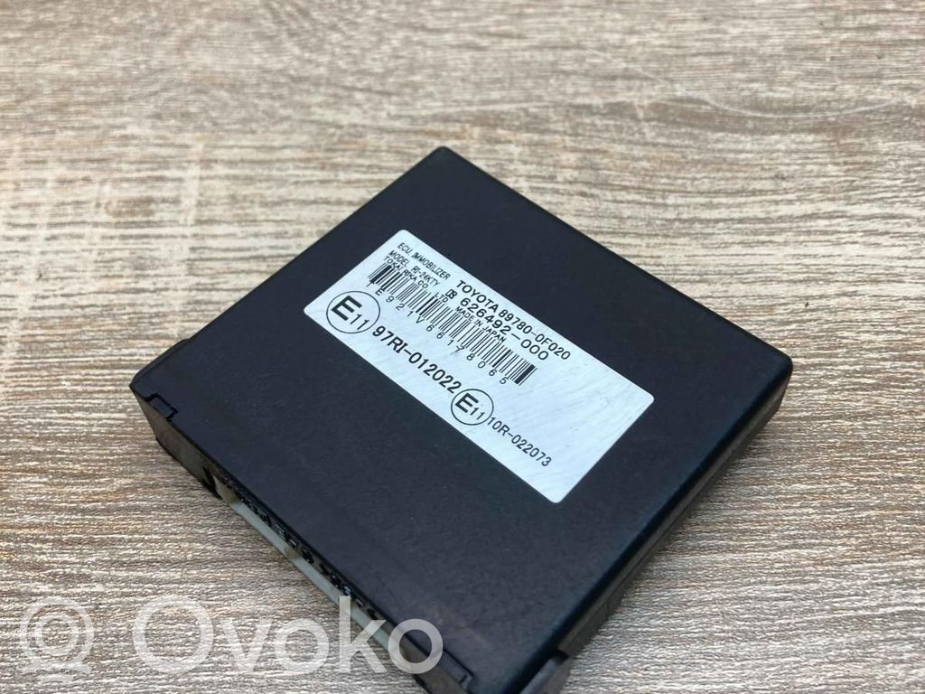 Toyota Corolla Verso AR10 Centralina/modulo immobilizzatore 