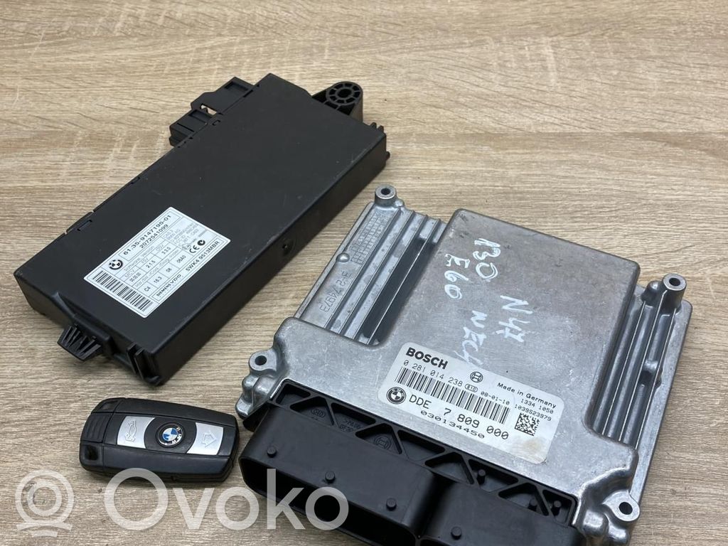 BMW 5 E60 E61 Kit centralina motore ECU e serratura 