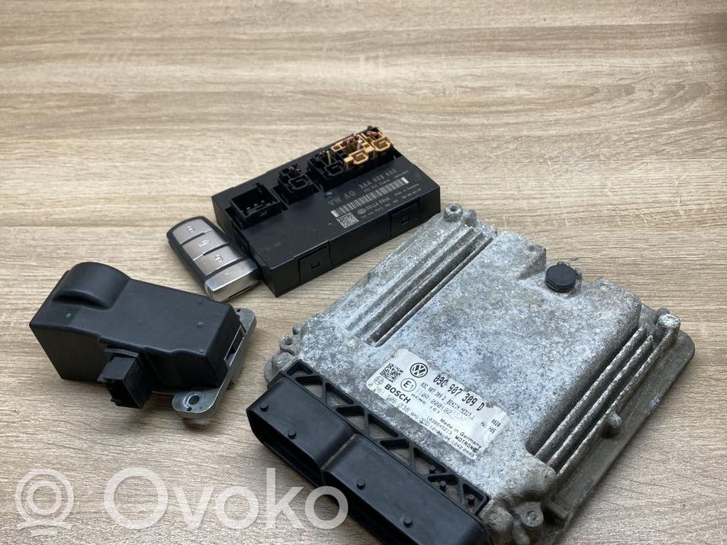 Volkswagen PASSAT B7 Kit centralina motore ECU e serratura 