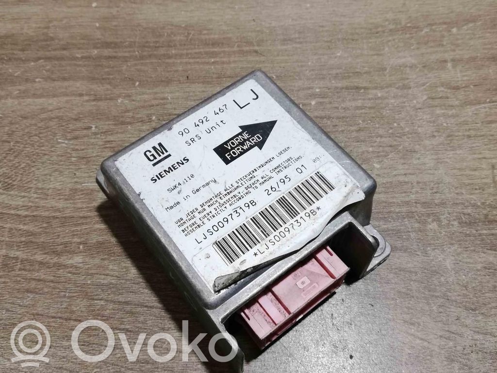 Opel Omega B1 Centralina/modulo airbag 