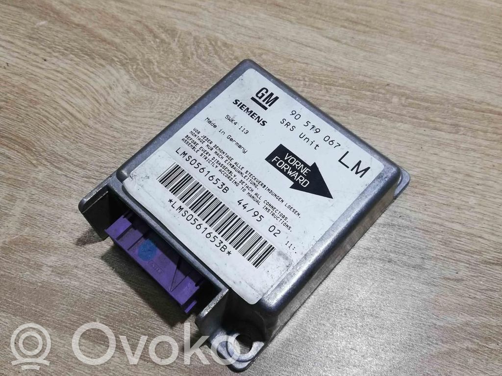 Opel Astra F Unitate/modul de comandă airbaguri 