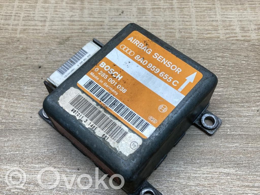 Unidad de control/módulo del Airbag   8A0959655C,0285001038