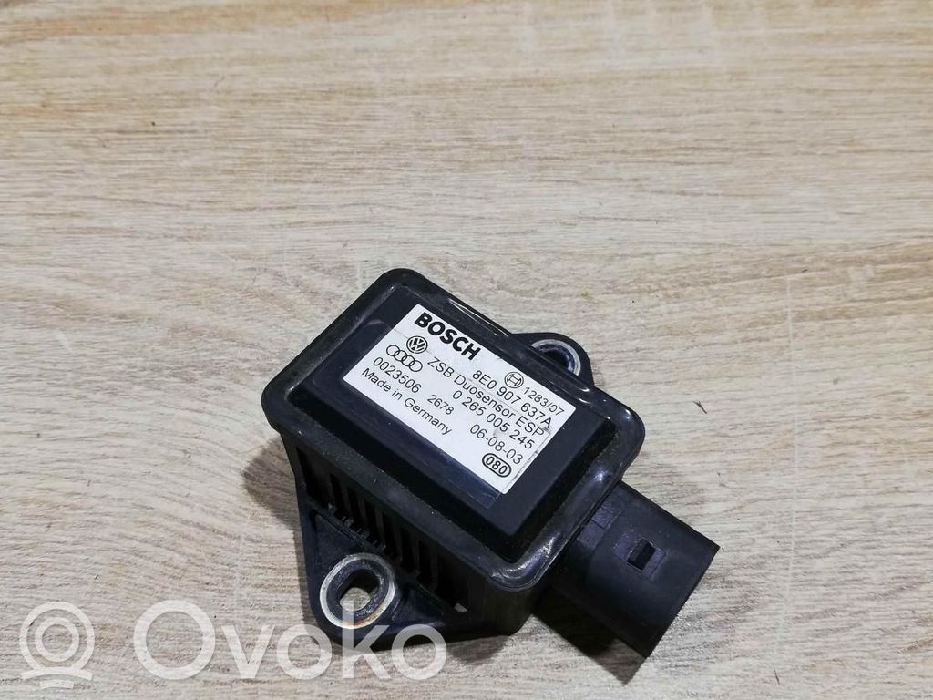 ESP Drehratensensor Querbeschleunigungssensor   8E0907637A,0265005245