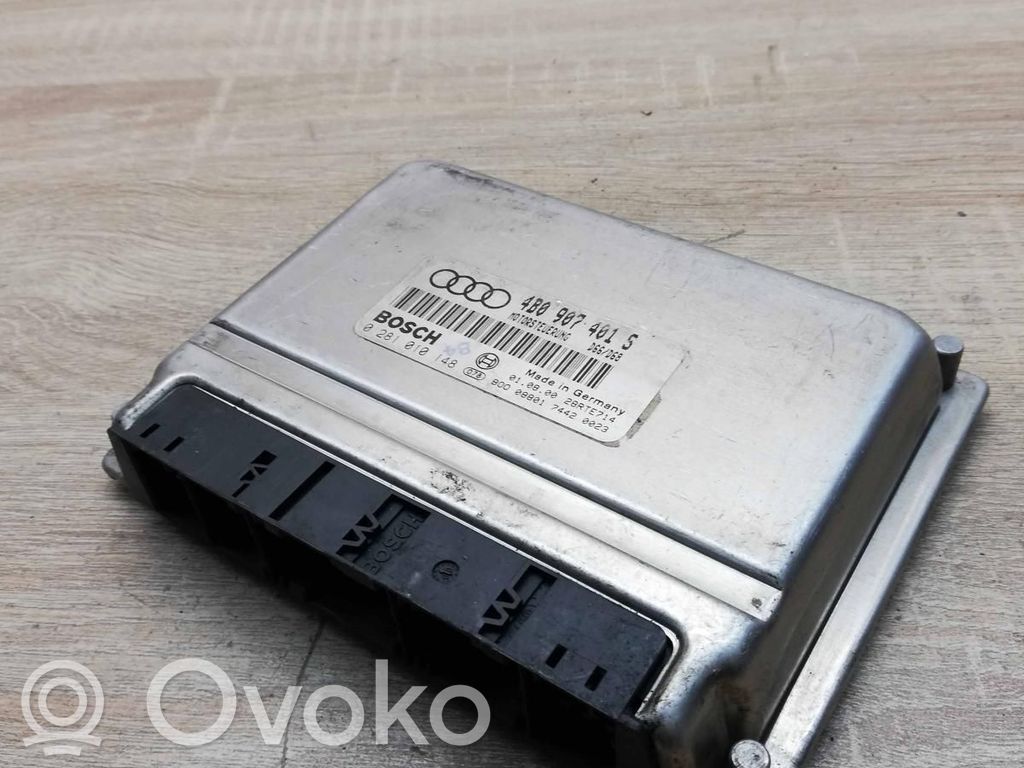 Engine control unit/module ECU   4B0907401S,0281010148