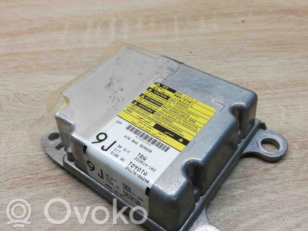 Toyota Auris 150 Module de contrôle airbag 