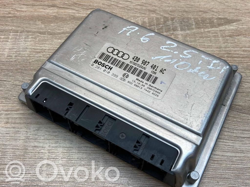 Engine control unit/module ECU   4B0907401AC,0281010399