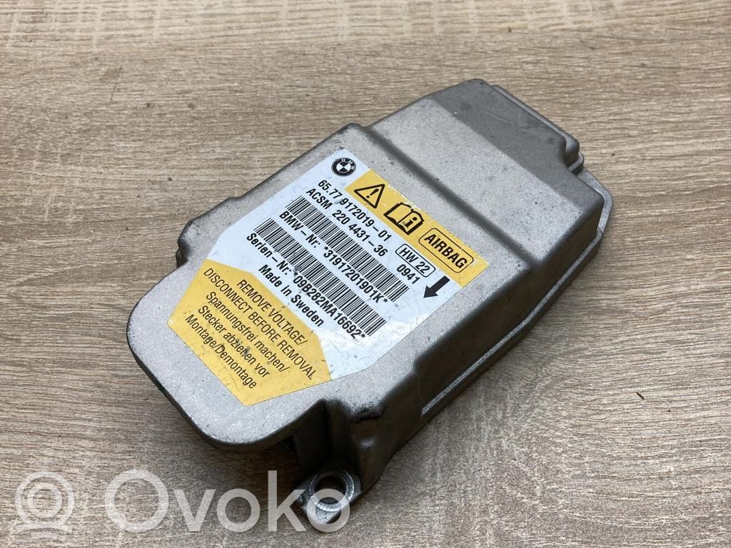 Unidad de control/módulo del Airbag   9172019,220443136