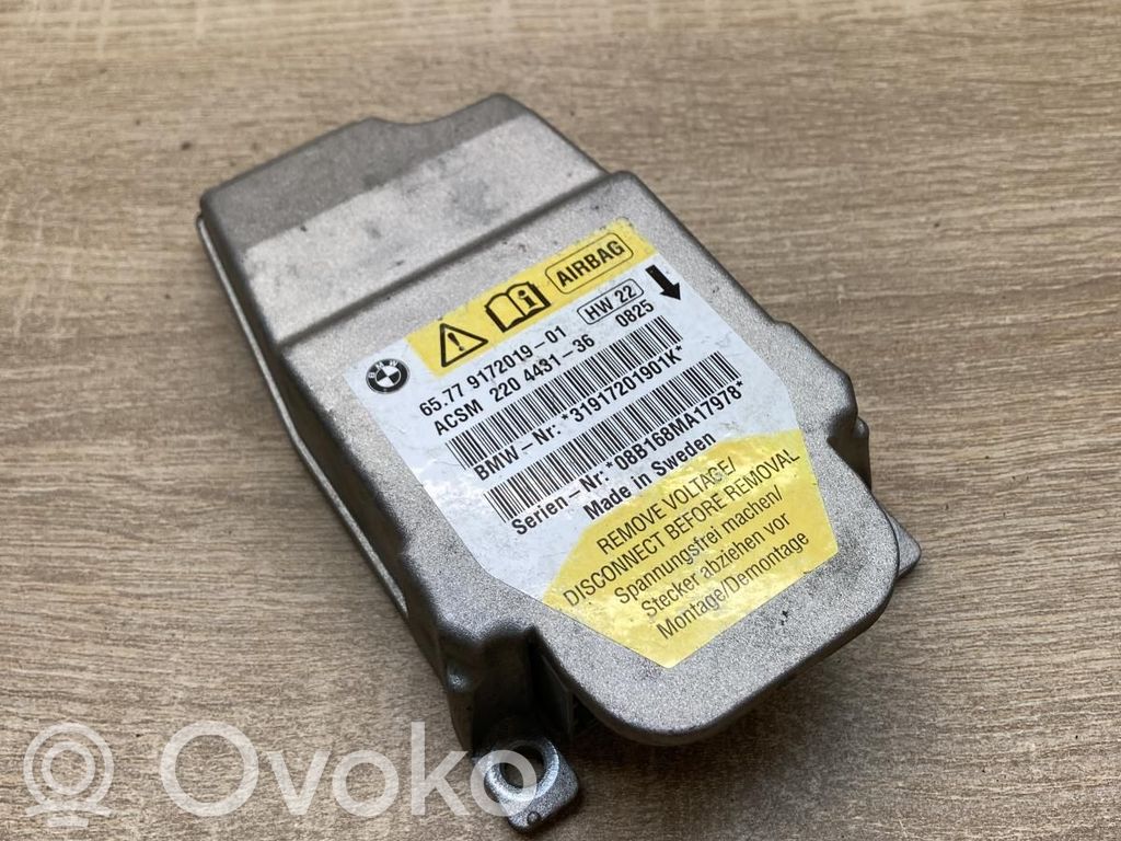 Unidad de control/módulo del Airbag   9172019,2204431