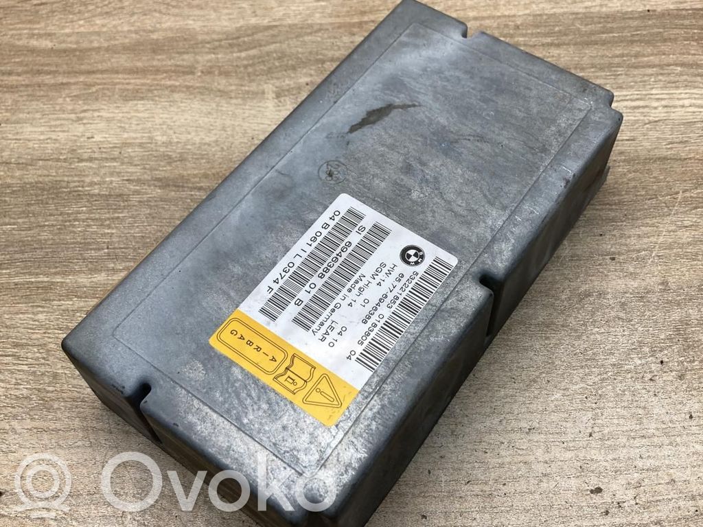 BMW 5 E60 E61 Unitate/modul de comandă airbaguri 