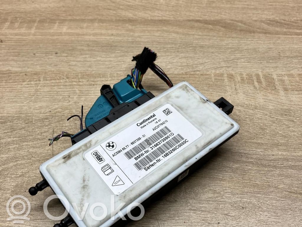 BMW 5 F10 F11 Unitate/modul de comandă airbaguri 