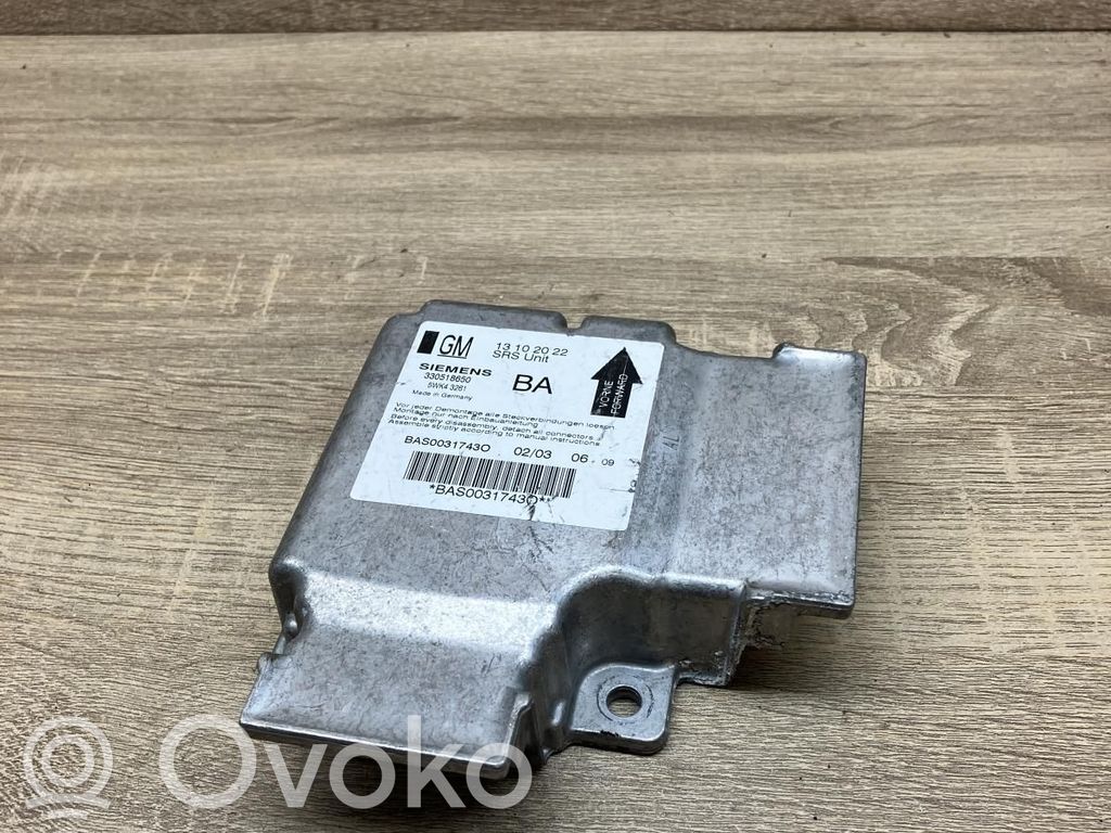 Opel Vectra C Unitate/modul de comandă airbaguri 