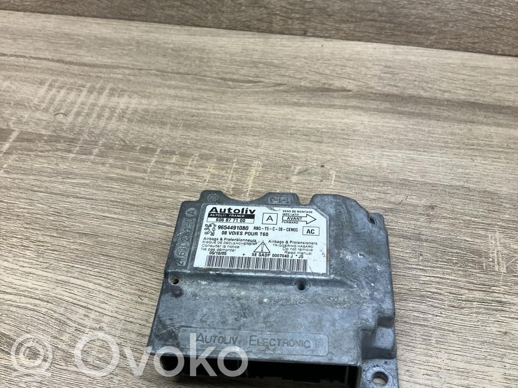 Peugeot 307 Turvatyynyn ohjainlaite/moduuli 