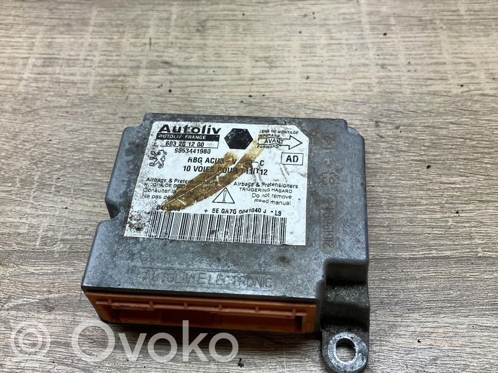 Peugeot 206 Module de contrôle airbag 