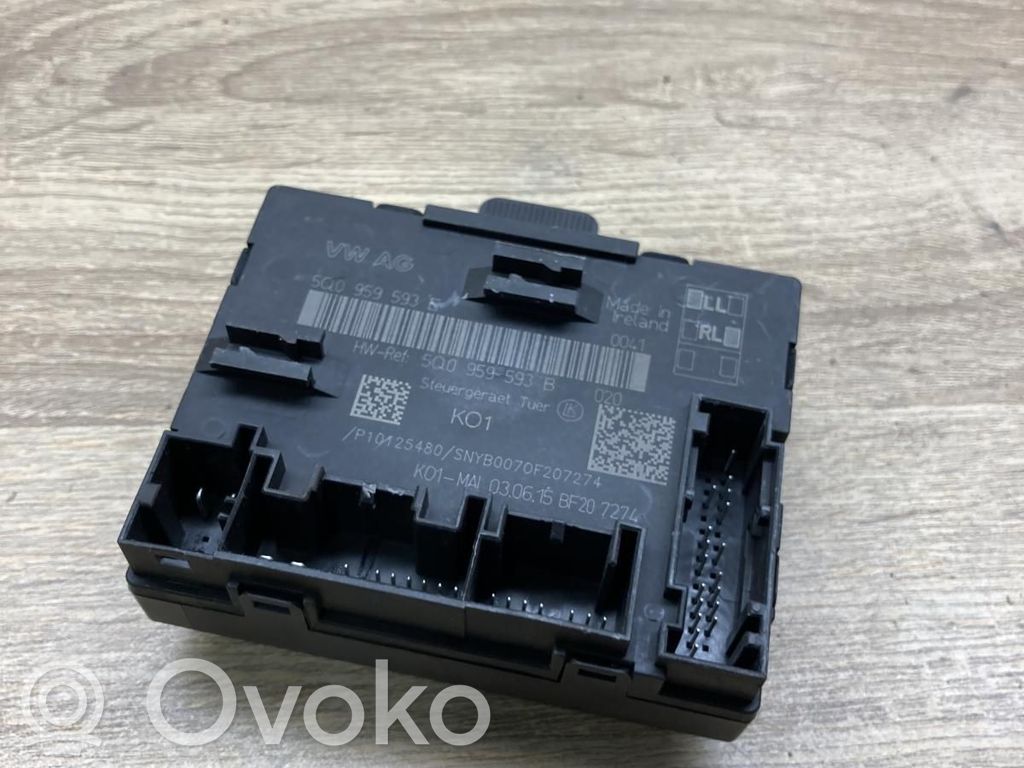 Unitate/modul comandă uși   5Q0959593E,5Q0959593B