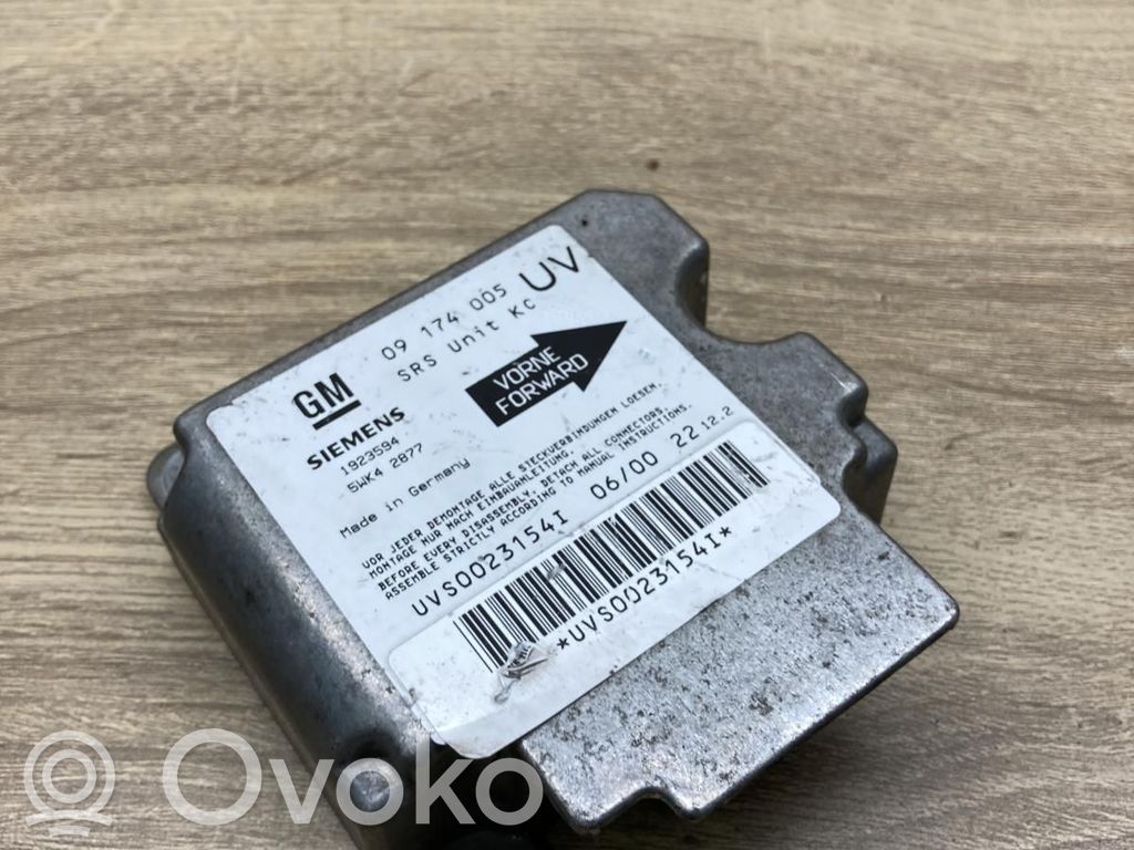 Opel Zafira A Centralina/modulo airbag