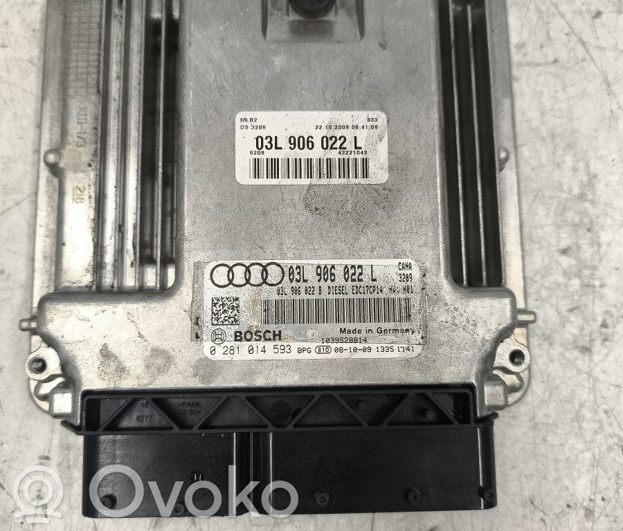 Engine control unit/module   03L906022L,0281014593